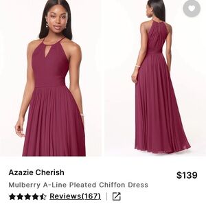 Azazie Maxi Dress in Rich Mulberry